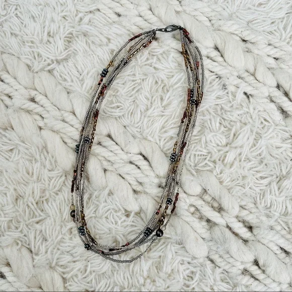 Handmade Multistrand‎ Necklace w/ Freshwater Pearls - Picture 3 of 6